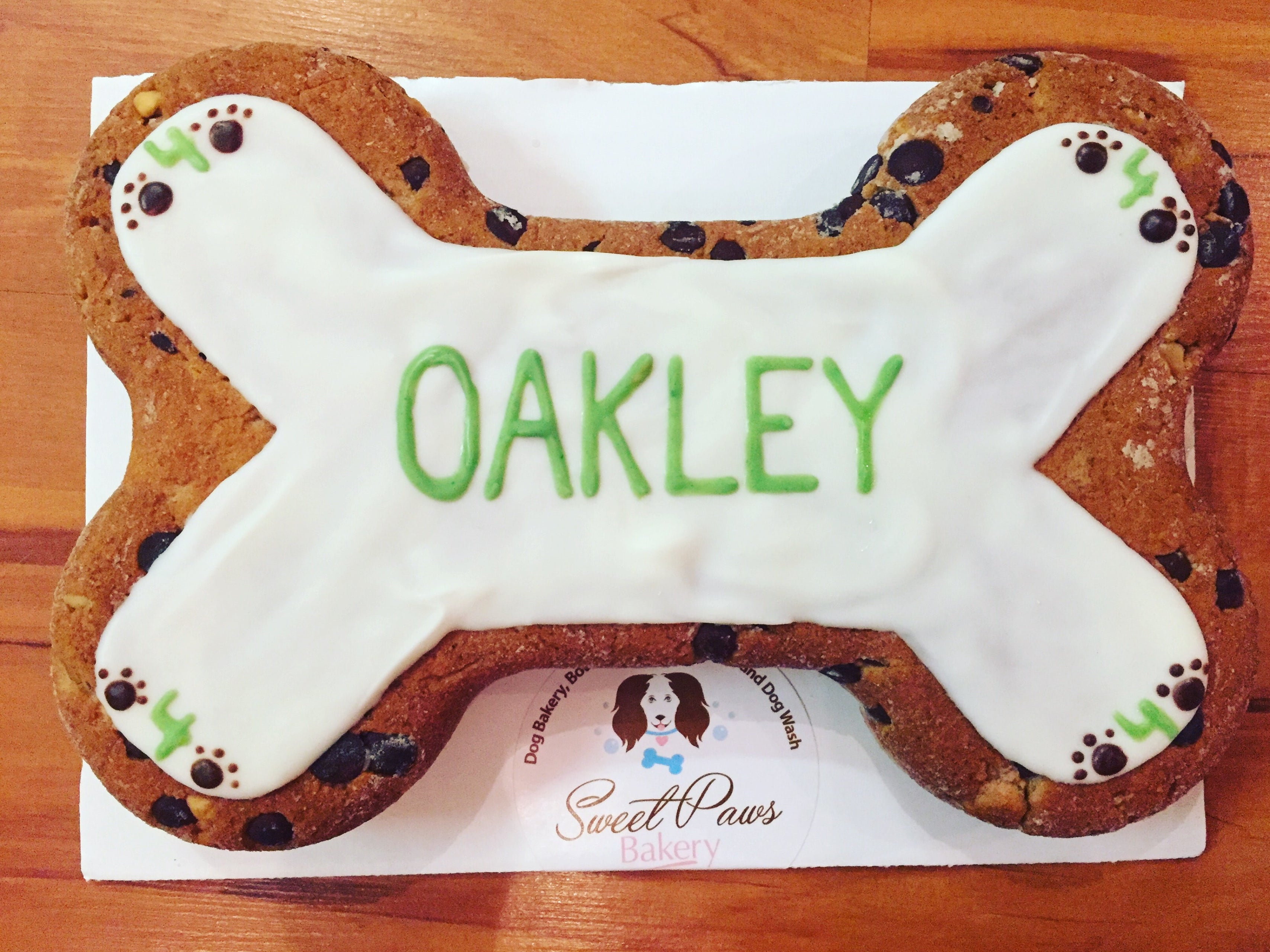 Carob Chip Bone Dog Cake | Sweet Paws Bakery 5330 SW 91st Terr ...